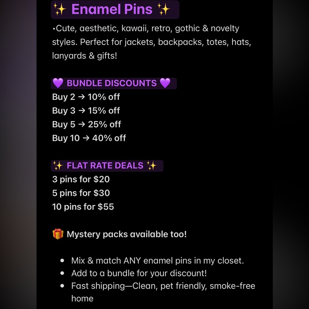 💞ENAMEL PINS | CUTE AESTHETIC | MIX & MATCH | MAKE A BUNDLE DEALS AVAILABLE💞
